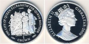 1 Крона Gibraltar (1704 - ) Серебро 