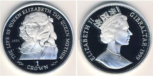 1 Крона Gibraltar (1704 - ) Серебро 