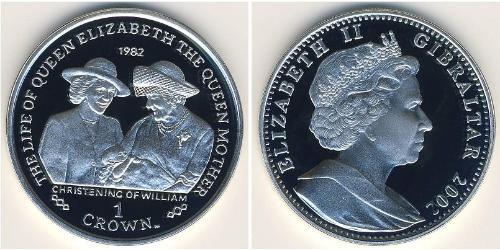 1 Крона Gibraltar (1704 - ) Серебро 