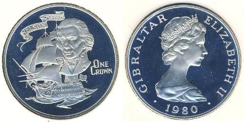 1 Крона Gibraltar (1704 - ) Серебро 