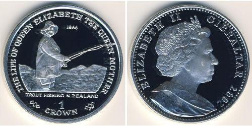 1 Крона Gibraltar (1704 - ) Серебро 