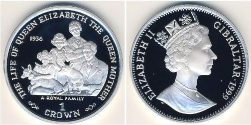 1 Крона Gibraltar (1704 - ) Серебро 