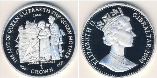 1 Крона Gibraltar (1704 - ) Серебро 