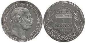 1 Крона Австро-Венгрия (1867-1918) Серебро Франц Иосиф I (1830 - 1916)