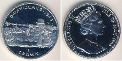 1 Крона Остров Мэн Серебро Елизавета II (1926-2022)