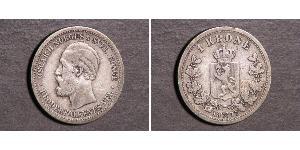 1 Крона United Kingdoms of Sweden and Norway (1814-1905) Срібло Оскар II (1829-1907)