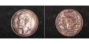1 Крона Ліхтенштейн (1719 - ) Срібло Johann II, Prince of Liechtenstein (1840-1929)