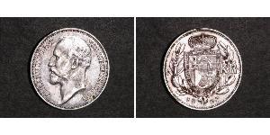 1 Крона Ліхтенштейн (1719 - ) Срібло Johann II, Prince of Liechtenstein (1840-1929)