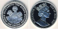 1 Крона Острів Мен Срібло Єлизавета II (1926-2022)