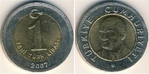 1 Лира Турция (1923 - ) Никель/Латунь 