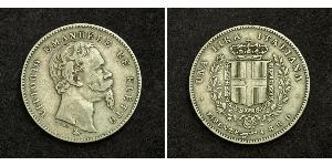 1 Лира Италия Серебро Умберто I (1844-1900)