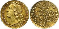 1 Луидор Королевство Франция (843-1791) Золото Людовик XV (1710-1774)