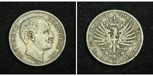 1 Ліра Kingdom of Italy (1861-1946) Срібло Виктор Эммануил III (1869 - 1947)