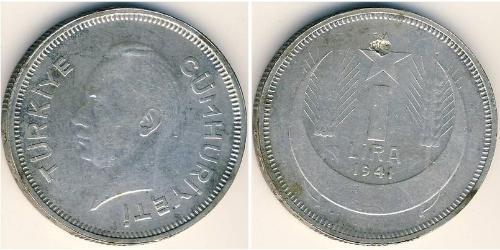 1 Ліра Турція (1923 - ) Срібло 