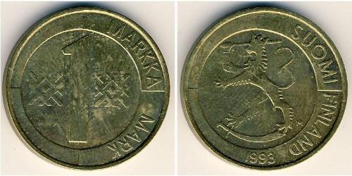 1 Марка Финляндия (1917 - ) Алюминий/Бронза 