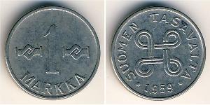 1 Марка Финляндия (1917 - ) Никель/Сталь 
