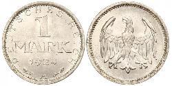 1 Марка Веймарська республіка (1918-1933) Срібло 