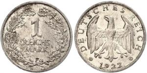 1 Марка Веймарська республіка (1918-1933) Срібло 