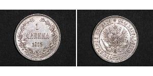 1 Марка Велике князівство Фінляндське (1809 - 1917) Срібло Микола II (1868-1918)