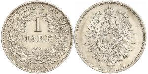 1 Марка Німецька імперія (1871-1918) Срібло 