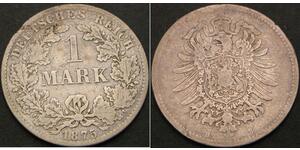 1 Марка Німецька імперія (1871-1918) Срібло Wilhelm II, German Emperor (1859-1941)