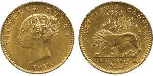 1 Мухр Британская Индия (1858-1947) Золото Виктория (1819 - 1901)