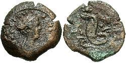 1 Обол Римская империя (27BC-395) Бронза Фаустина II (130-175)