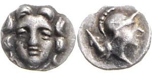 1 Обол Древняя Греция (1100BC-330) Серебро 