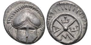 1 Обол Древняя Греция (1100BC-330) Серебро 