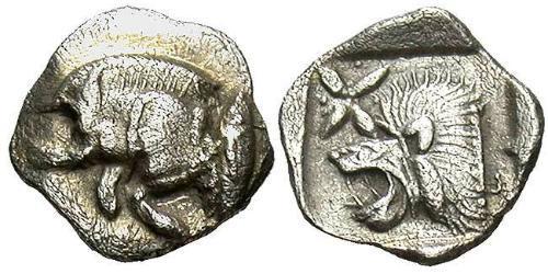 1 Обол Древняя Греция (1100BC-330) Серебро 