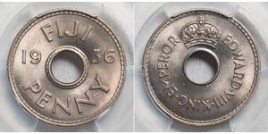 1 Пенни Fiji (1970 - )  Эдуард VIII (1894-1972)