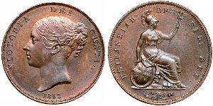 1 Пенни Соединённое королевство Великобритании и Ирландии (1801-1922)  Виктория (1819 - 1901)