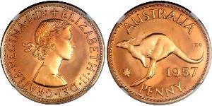 1 Пенни Австралия (1939 - ) Бронза Елизавета II (1926-2022)