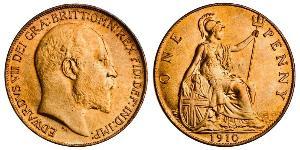1 Пенни Соединённое королевство Великобритании и Ирландии (1801-1922) Бронза Эдуард VII (1841-1910)