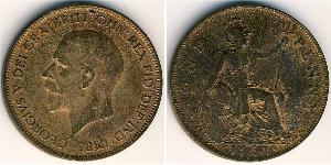 1 Пенни Соединённое королевство Великобритании и Ирландии (1801-1922) Бронза Георг V (1865-1936)