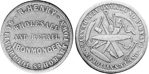 1 Пенни Австралия (1788 - 1939) Медь 