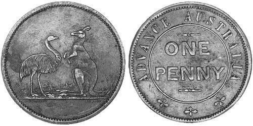 1 Пенни Австралия (1788 - 1939) Медь 