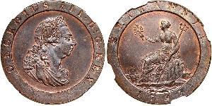 1 Пенни Королевство Великобритания (1707-1801) Медь Георг III (1738-1820)