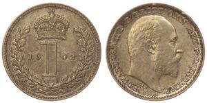 1 Пенни Великобритания  Серебро Эдуард VII (1841-1910)