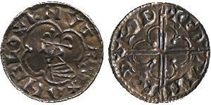 1 Пенни Королевство Англия (927-1649,1660-1707) Серебро Cnut (985 -1035)