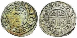 1 Пенни Королевство Англия (927-1649,1660-1707) Серебро Иоанн Безземельный (1167-1216)