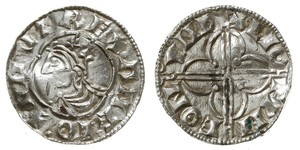 1 Пенни Королевство Англия (927-1649,1660-1707) Серебро Cnut (985 -1035)