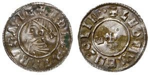 1 Пенни Королевство Англия (927-1649,1660-1707) Серебро 