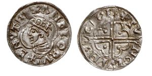 1 Пенни Королевство Англия (927-1649,1660-1707) Серебро Cnut (985 -1035)