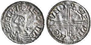 1 Пенни Королевство Англия (927-1649,1660-1707) Серебро Aethelred II (968 - 1016)