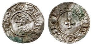 1 Пенни Королевство Англия (927-1649,1660-1707) Серебро 