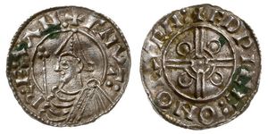 1 Пенни Королевство Англия (927-1649,1660-1707) Серебро Cnut (985 -1035)