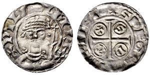 1 Пенни Королевство Англия (927-1649,1660-1707) Серебро Вильгельм I (1027 - 1087)