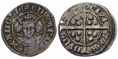 1 Пенни Королевство Англия (927-1649,1660-1707) Серебро Эдуард III (1312-1377)