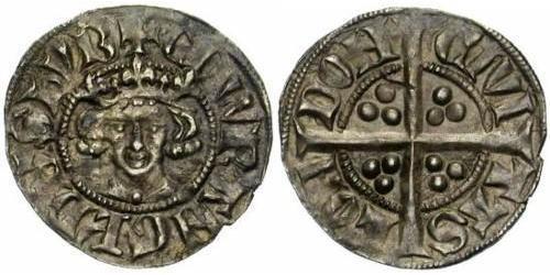 1 Пенни Королевство Англия (927-1649,1660-1707) Серебро Эдуард I (1239 - 1307)